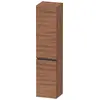 Image de Duravit, Armoire de salle de bain, Sivida Armoire haute, poignée noire diamant mat, charnières à droite, 2 portes, 400x374x1 (40 x 37.40 x 144 cm)