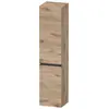 Image de Duravit, Armoire de salle de bain, Sivida Armoire haute, poignée noire diamantée mat, charnières à gauche, 2 portes, 400x37 (40 x 37.40 x 144 cm)