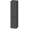 Image de Duravit, Armoire de salle de bain, Sivida Armoire haute, poignée noire diamantée mat, charnières à gauche, 2 portes, 400x37 (40 x 37.40 x 144 cm)