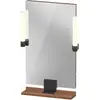 Image de Duravit, Miroir, Sivida miroir, noir diamant mat, 450x36x650mm, éclairage à poser, interrupteur à détecte (45 x 65 cm)