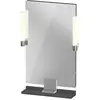 Image de Duravit, Miroir, Sivida miroir, chrome, 450x36x650mm, éclairage à poser, interrupteur à détecteur, raccor (45 x 65 cm)
