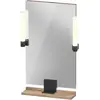 Image de Duravit, Miroir, Sivida miroir, noir diamant mat, 450x36x650mm, éclairage à poser, interrupteur à détecte (45 x 65 cm)