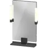 Image de Duravit, Miroir, Sivida miroir, noir diamant mat, 450x36x650mm, éclairage à poser, interrupteur à détecte (45 x 65 cm)