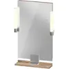 Image de Duravit, Miroir, Sivida miroir, chrome, 450x36x650mm, éclairage à poser, interrupteur à détecteur, raccor (45 x 65 cm)