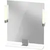 Image de Duravit, Miroir, Sivida miroir, chrome, 650x36x650mm, éclairage à poser, interrupteur à détecteur, raccor (74.50 x 73 cm)