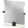 Image de Duravit, Miroir, Sivida miroir, noir diamant mat, 650x36x650mm, éclairage à poser, interrupteur à détecte (65 x 65 cm)