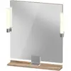 Image de Duravit, Miroir, Sivida miroir, chrome, 650x36x650mm, éclairage à poser, interrupteur à détecteur, raccor (65 x 65 cm)