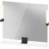 Image de Duravit, Miroir, Sivida miroir, noir diamant mat, 850x36x650mm, éclairage à poser, interrupteur à détecte (85 x 65 cm)