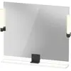 Image de Duravit, Miroir, Sivida miroir, noir diamant mat, 850x36x650mm, éclairage à poser, interrupteur à détecte (85 x 65 cm)