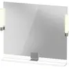 Image de Duravit, Miroir, Sivida miroir, chrome, 850x36x650mm, éclairage à poser, interrupteur à détecteur, raccor (85 x 65 cm)