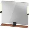 Image de Duravit, Miroir, Sivida miroir, noir diamant mat, 850x36x650mm, éclairage à poser, interrupteur à détecte (85 x 65 cm)