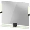 Image de Duravit, Miroir, Sivida miroir, noir diamant mat, 850x36x650mm, éclairage à poser, interrupteur à détecte (85 x 65 cm)