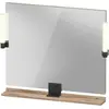 Image de Duravit, Miroir, Sivida miroir, noir diamant mat, 850x36x650mm, éclairage à poser, interrupteur à détecte (85 x 65 cm)