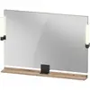 Image de Duravit, Miroir, Sivida miroir, noir diamant mat, 1050x36x650mm, éclairage à poser, interrupteur à détect (105 x 65 cm)
