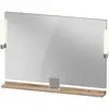 Image de Duravit, Miroir, Sivida miroir, chrome, 1050x36x650mm, éclairage à poser, interrupteur à détecteur, racco (105 x 65 cm)
