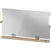 Image de Duravit, Miroir, Sivida miroir, chrome, 1250x36x650mm, éclairage à poser, interrupteur à détecteur, racco (125 x 65 cm)