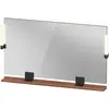 Image de Duravit, Miroir, Sivida miroir, noir diamant mat, 1250x36x650mm, éclairage à poser, interrupteur à détect (125 x 65 cm)