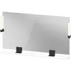 Image de Duravit, Miroir, Sivida miroir, noir diamant mat, 1250x36x650mm, éclairage à poser, interrupteur à détect (125 x 65 cm)