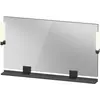 Image de Duravit, Miroir, Sivida miroir, noir diamant mat, 1250x36x650mm, éclairage à poser, interrupteur à détect (125 x 65 cm)