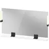 Image de Duravit, Miroir, Sivida miroir, noir diamant mat, 1250x36x650mm, éclairage à poser, interrupteur à détect (125 x 65 cm)