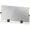 Image de Duravit, Miroir, Sivida miroir, noir diamant mat, 1330x36x650mm, éclairage à poser, interrupteur à détect (133 x 65 cm)