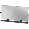 Image de Duravit, Miroir, Sivida miroir, noir diamant mat, 1330x36x650mm, éclairage à poser, interrupteur à détect (133 x 65 cm)