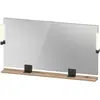 Image de Duravit, Miroir, Sivida miroir, noir diamant mat, 1330x36x650mm, éclairage à poser, interrupteur à détect (133 x 65 cm)