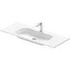 Image de Duravit, Lavabo, Sivida lavabo pour meuble, 1 trou pour robinet, sans trop-plein, 1220x485mm, blanc satiné (485 mm, 1220 mm)