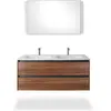 Image de Duravit, Lavabo, Sivida lavabo double pour meuble, 2 trous pour robinet, sans trop-plein, 1290x485mm, blanc s (485 mm, 1290 mm)