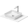 Image de Duravit, Lavabo, Set lavabo Sivida, rectangulaire, 400x400mm, incl. console 680x500mm (500 mm, 680 mm)