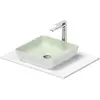 Image de Duravit, Lavabo, Set lavabo Sivida, rectangulaire, 400x400mm, incl. console 680x500mm (500 mm, 680 mm)