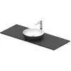 Image de Duravit, Abattant WC, Sivida Set lavabo, rond, 400x400mm, incl. console 1280x500mm
