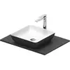 Image de Duravit, Lavabo, Set lavabo Sivida, rectangulaire, 400x400mm, incl. console 680x500mm (500 mm, 680 mm)