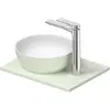 Image de Duravit, Lavabo, Set lavabo Sivida, rond, 300x300mm, incl. console 410x330mm (330 mm, 410 mm)