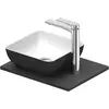 Image de Duravit, Lavabo, Set lavabo Sivida, carré, 300x300mm, incl. console 410x330mm (330 mm, 410 mm)