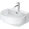 Image de Duravit, Lavabo, Lavabos Balcoon, plage de robinetterie, 1 trou de robinetterie, avec trop-plein, avec robinetterie (480 mm, 550 mm)