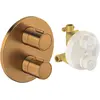 Image de Duravit, Robinetterie de salle de bains, Robinetterie thermostatique Set thermostatique encastré, rosace ronde, 2 consommateurs, 24 l/min