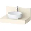 Image de Duravit, Console de lavabo, Console Balcoon rectangulaire, 1 découpe au centre, 800x550x370mm, BA90560IDID0000, BA90560IDID0000
