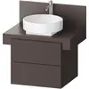 Image de Duravit, Meuble sous-lavabo, Balcoon Meuble sous-lavabo avec console, suspendu, rectangulaire, technique Tip-on, 570x600x534mm (60 x 57 x 53.40 cm)