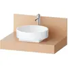 Image de Duravit, Console de lavabo, Console Balcoon rectangulaire, 1 découpe au centre, 800x550x370mm, BA90560IHIH0000, BA90560IHIH0000