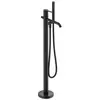 Image de Duravit, Robinetterie de salle de bains, C.1 Mitigeur monocommandé pour bain au sol, saillie 201mm, support de douche et flexibles de douche