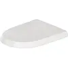 Image de Duravit, Abattant WC, Siège WC Qatego, plastique thermodurci, abaissement automatique, blanc brillant 463x369x44m