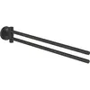 Image de Grohe, Porte-serviettes + crochets pour serviettes, Start QuickFix porte-serviettes, deux bras, noir mat