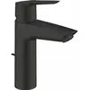 Image de Grohe, Robinetterie de salle de bains, Start QuickFix Mitigeur pour lavabo M-Size, tirette, incl. outil 3 en 1, économiseur d'eau, noir mat