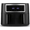 Image de Gourmetmaxx Friggitrice ad Aria Doppia, Friteuse, Noir, Argent