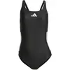 Image de Adidas, Femmes, Maillot de bain, Women's 3 Stripes Bold Swimsuit, Noir, Blanc, (34, S)