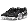 Image de Puma, Unisexe, Chaussures de football, King Pro Mxsg (43), Noir, Blanc, Gris