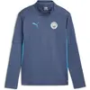 Image de Puma, Garçons, T-shirt de sport, MCFC Training 1/4 Zip Top Jr (164), Bleu, 164