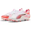 Image de Puma, Garçons, Chaussures de football, ULTRA 5 MATCH FG/AG Jr (37), Blanc, Rouge, Noir