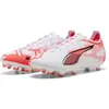 Image de Puma, Unisexe, Chaussures de football, Ultra 5 Pro Fg/Ag (42), Blanc, Orange